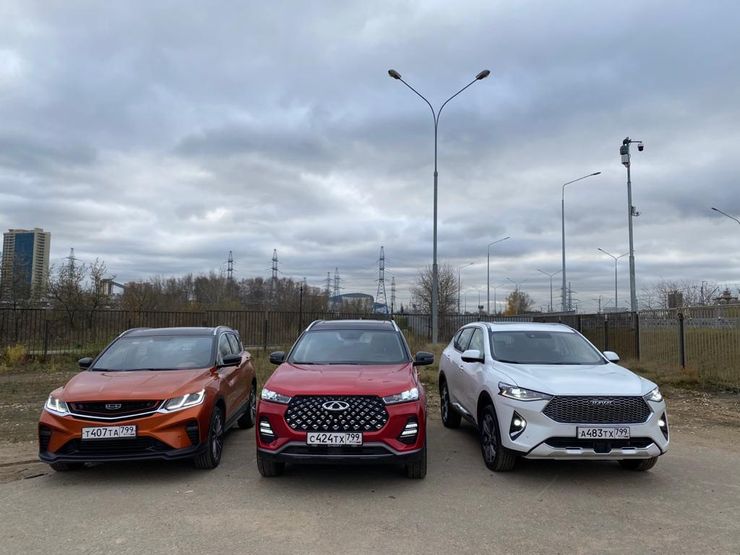 Какой китаец круче: сравнительный тест Geely Coolray, Haval F7 и Chery Tiggo 7 Pro