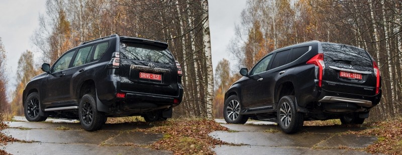 Обгоняем Pajero Sport на&nbsp;рамнике Toyota Land Cruiser Prado