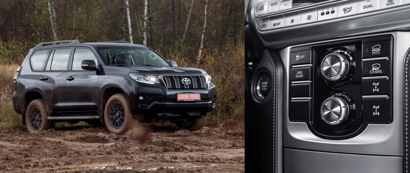 Обгоняем Pajero Sport на&nbsp;рамнике Toyota Land Cruiser Prado