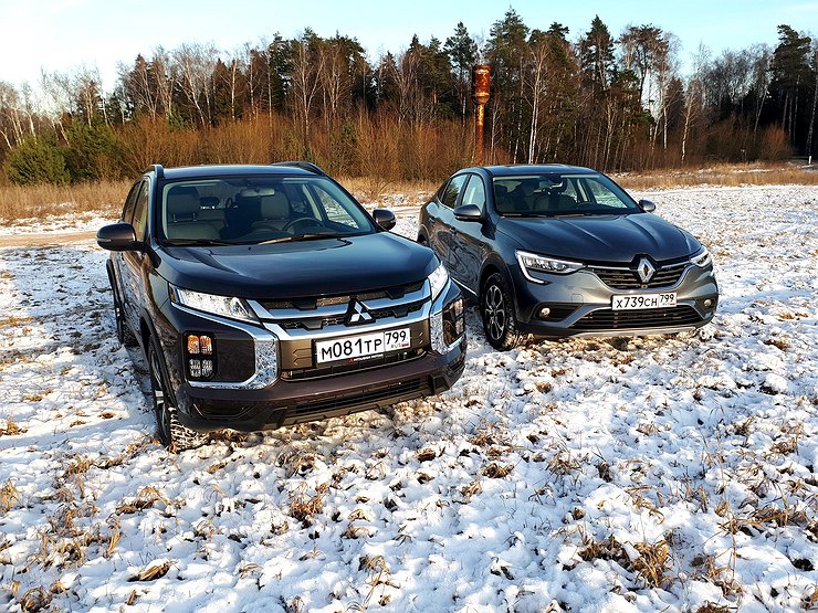 Меряемся приводами: сравнительный тест-драйв Renault Arkana и Mitsubishi ASX