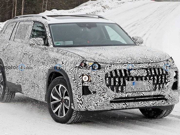 Новейший кроссовер Audi Q9 впервые замечен на тестах