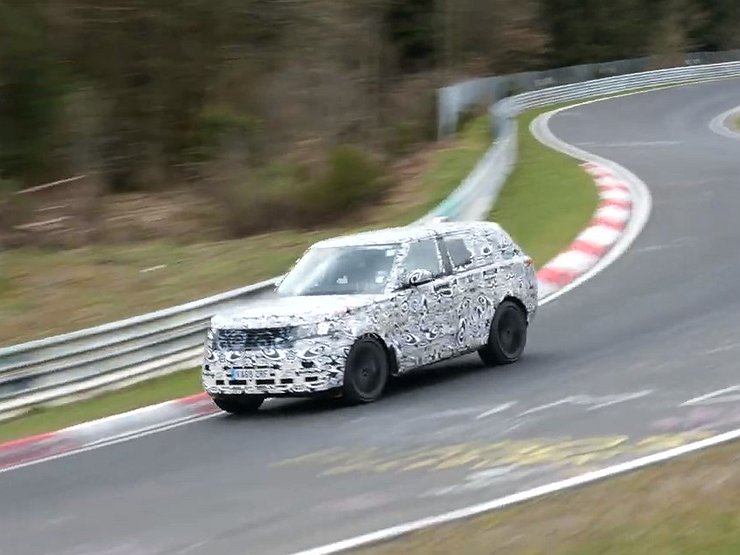 Range Rover пятого поколения испытали на Нюрбургринге 1 Range Rover пятого поколения испытали на Нюрбургринге