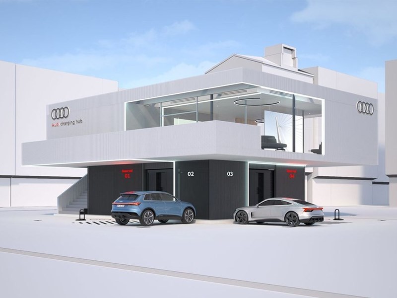 Audi создаст премиальные зарядные станции 1 Audi создаст премиальные зарядные станции
