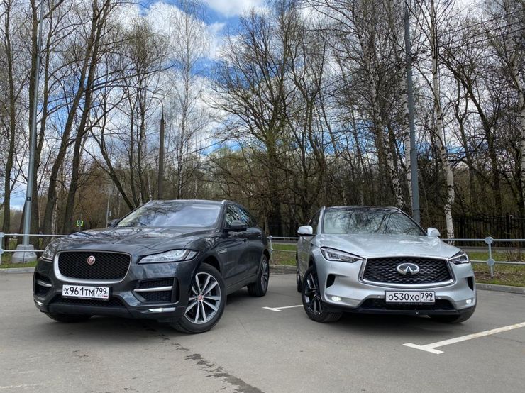 Ты мне &mdash; не пара: сравнительный тест Infiniti QX50 и Jaguar F-Pace