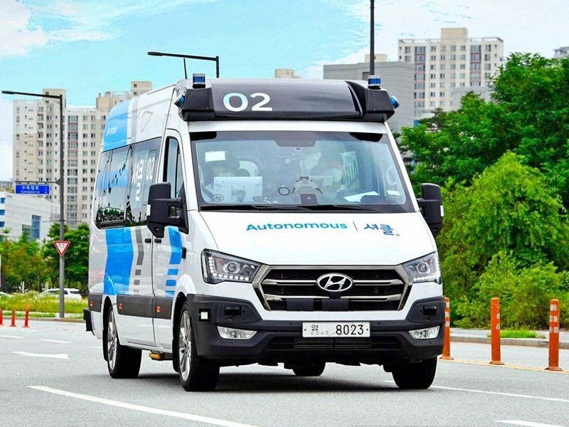 Hyundai запустит беспилотные маршрутки в Корее 1 Hyundai запустит беспилотные маршрутки в Корее