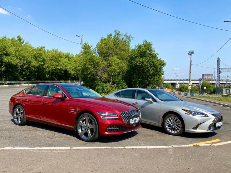 Борзость против опыта: сравнительный тест-драйв Genesis G80 и Lexus ES