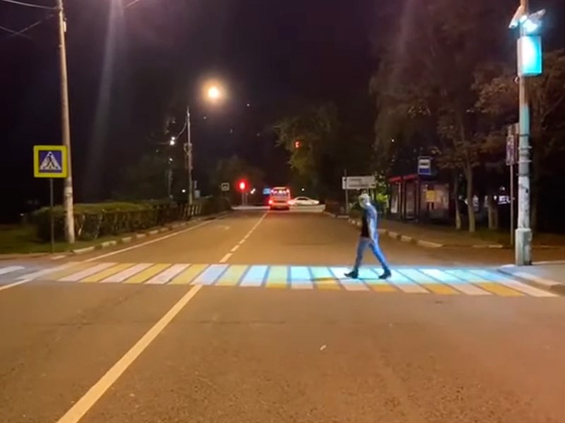 В Подмосковье появились световые «зебры»