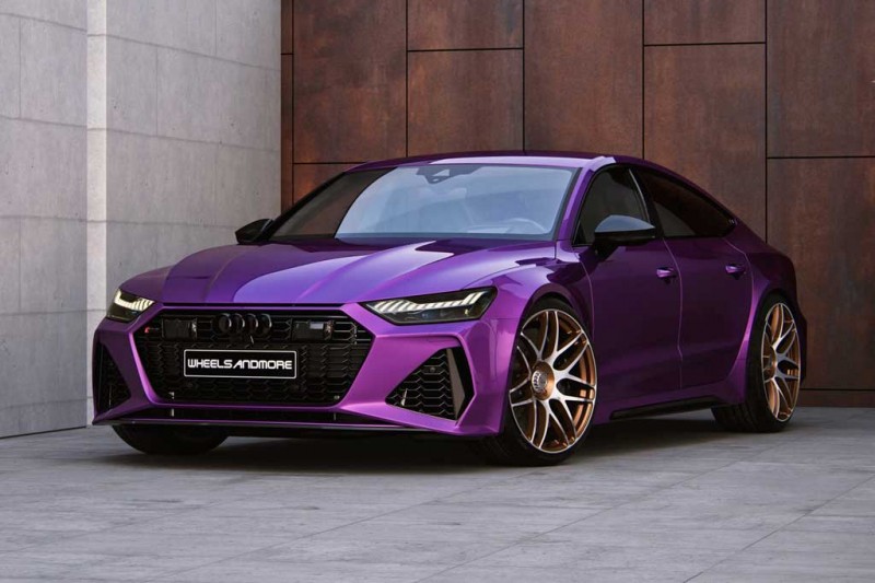 «Заряженный» Audi RS7 от Wheelsandmore оказался мощнее гиперкара Bugatti Veyron