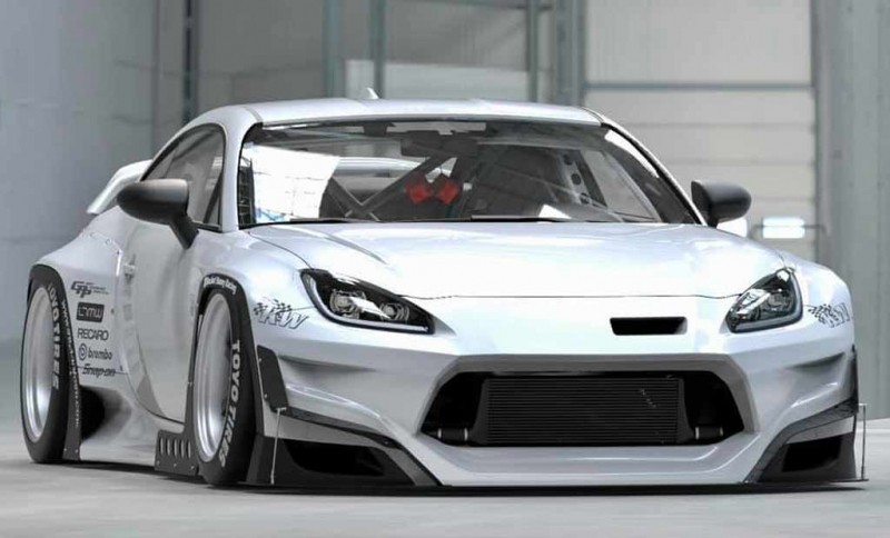 Двухдверка Toyota GR 86 примерила широкоюзеляжный обвес Rocket Bunny