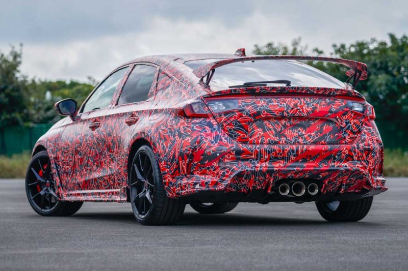 Японцы показали новый Civic Type R 2022: пока в качестве тестового прототипа