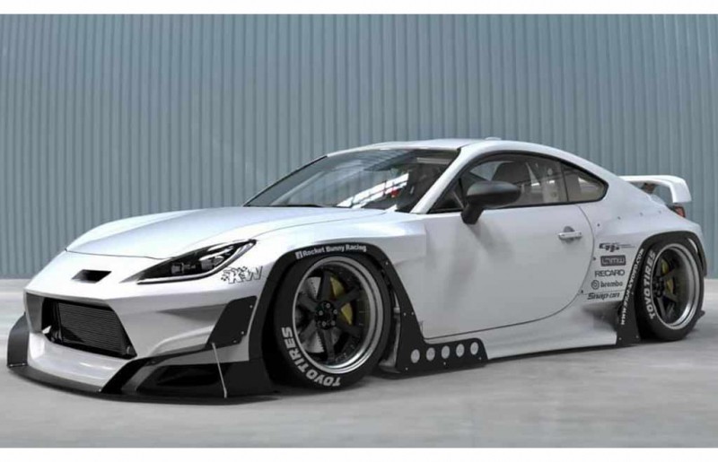 Двухдверка Toyota GR 86 примерила широкоюзеляжный обвес Rocket Bunny