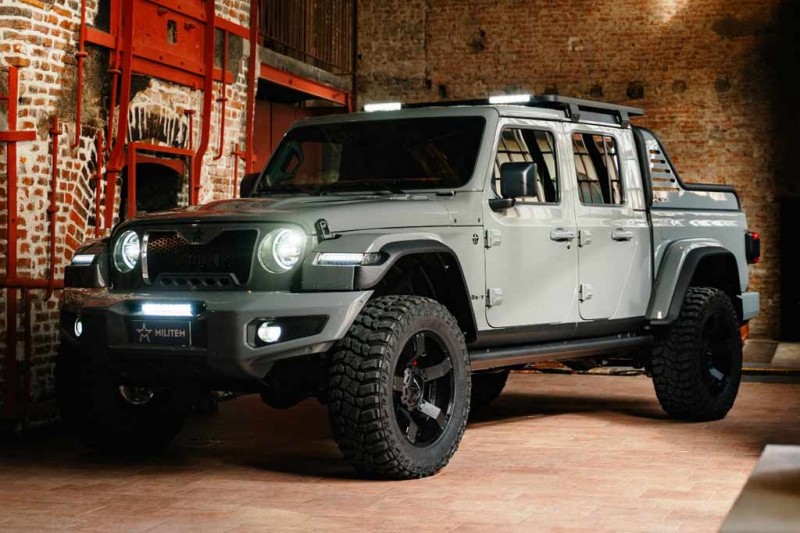 Jeep Gladiator получил внедорожную модификацию от итальянского ателье MILITEM
