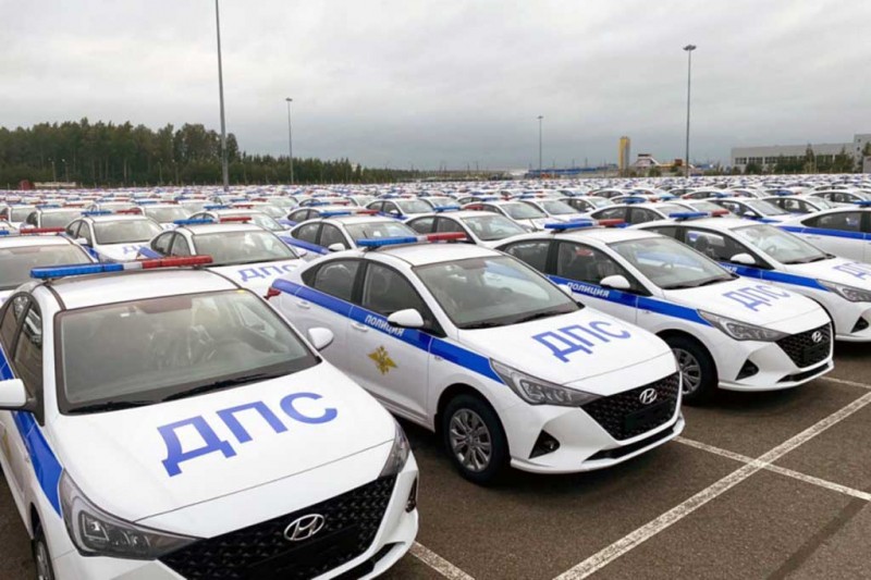 Парк ДПС получил почти 2,5 тысячи патрульных седанов Hyundai Solaris