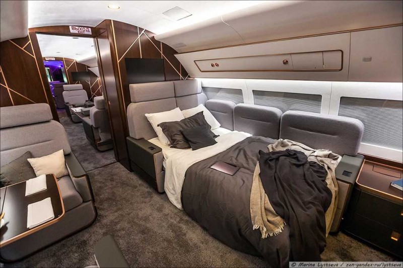 В Дубае показали самолет Aurus Business Jet с отделкой интерьера за 900 млн рублей 4 В Дубае показали самолет Aurus Business Jet с отделкой интерьера за 900 млн рублей