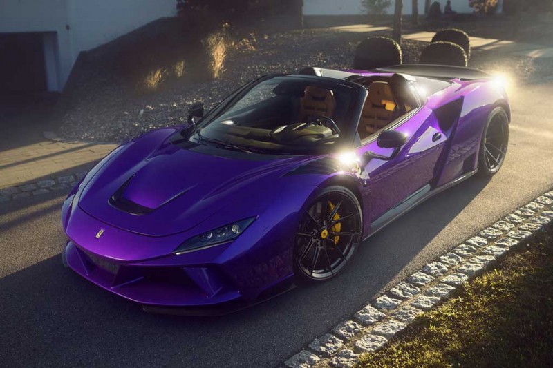 Ferrari F8 Spider примерил фирменный обвес N-Largo от компании Novitec
