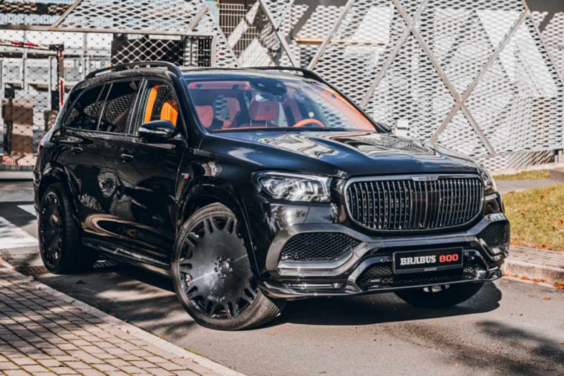 Mercedes-Maybach GLS от Brabus получил грозный кузов, яркий салон и колеса на 24″