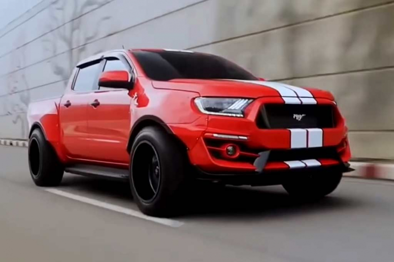 Фирма Wat из Таиланда стилизовала пикап Ford Ranger под Shelby Mustang 1 Фирма Wat из Таиланда стилизовала пикап Ford Ranger под Shelby Mustang