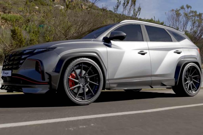 Кроссовер Hyundai Tucson 4 получит широкофюзеляжный обвес от Prior Design