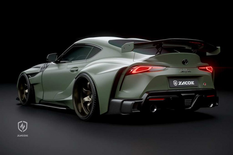 В компании Zacoe разработали грозный обвес для купе Toyota GR Supra