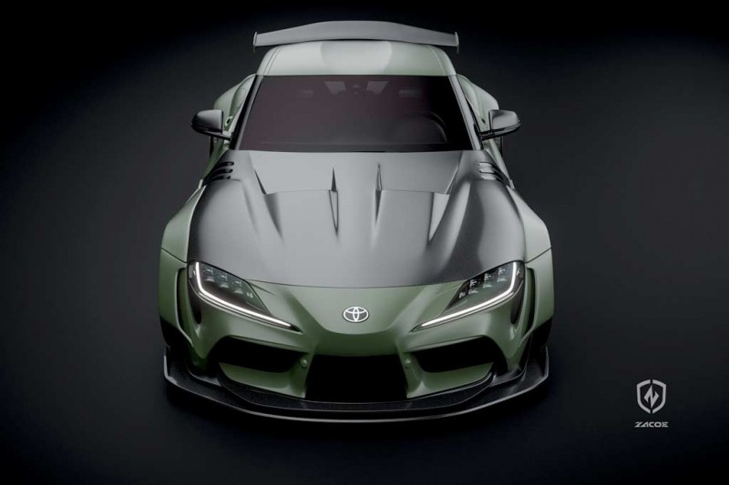 В компании Zacoe разработали грозный обвес для купе Toyota GR Supra