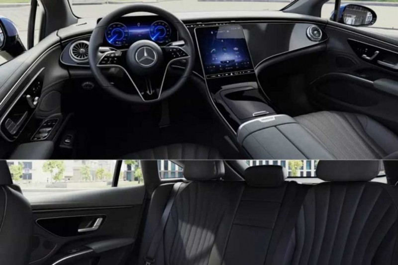 Базовый Mercedes EQS 350 с более простым мотором и урезанным оснащением