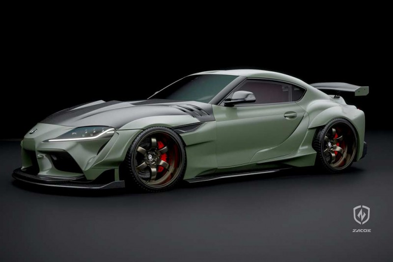 В компании Zacoe разработали грозный обвес для купе Toyota GR Supra