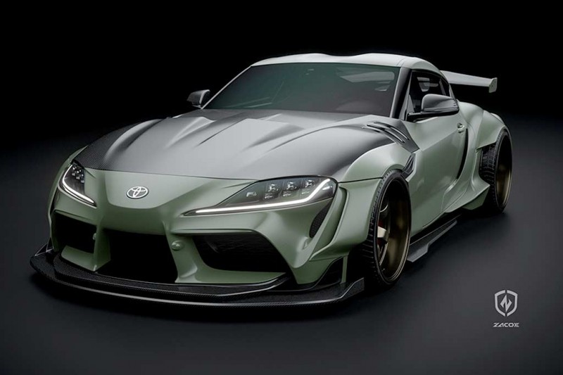 В компании Zacoe разработали грозный обвес для купе Toyota GR Supra