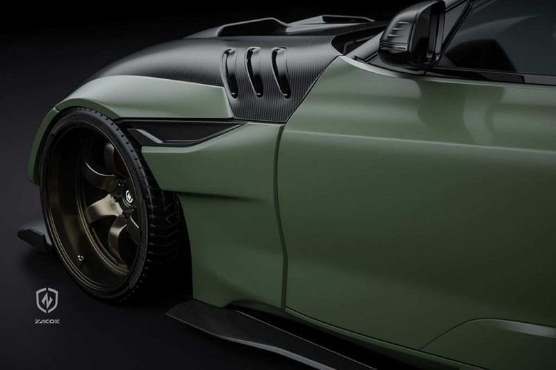 В компании Zacoe разработали грозный обвес для купе Toyota GR Supra