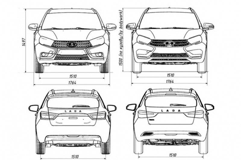 Lada Vesta FL прошла сертификацию: габариты чуть подросли, двигатели прежние