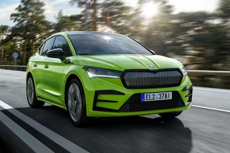 Чехи рассекретили купеобразный электрический кроссовер Skoda Enyaq Coupe iV