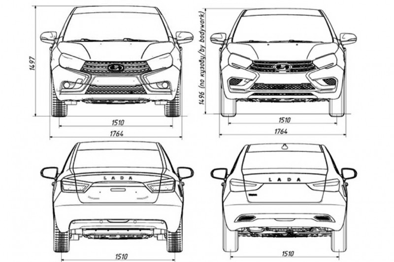 Lada Vesta FL прошла сертификацию: габариты чуть подросли, двигатели прежние