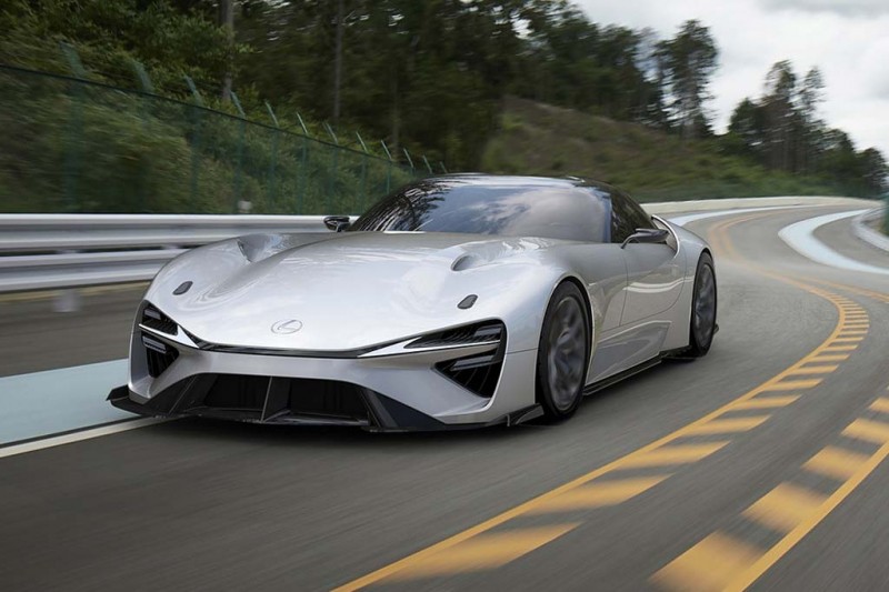Японцы показали как может выглядеть электрический преемник модели Lexus LFA