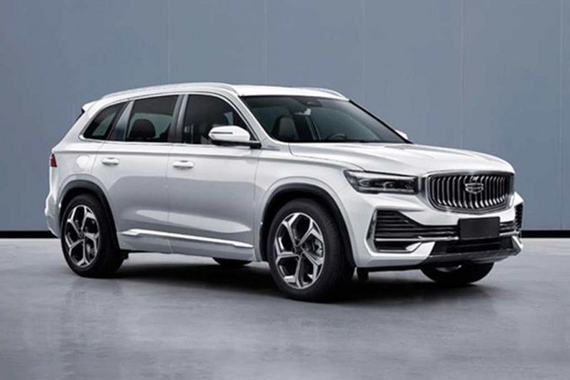 В компании Geely готовят флагманский кроссовер KX11: первые фото модели