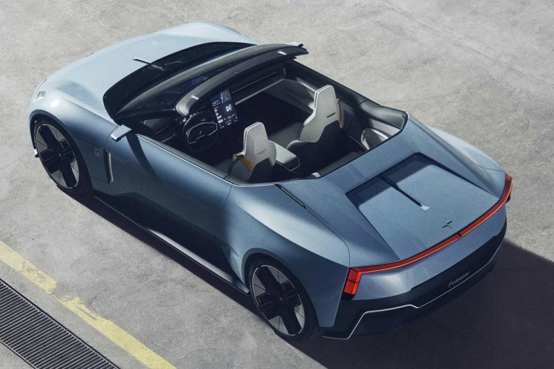 Концептуальный Polestar O2 удивил стеклянной крышей и наличием квадрокоптера