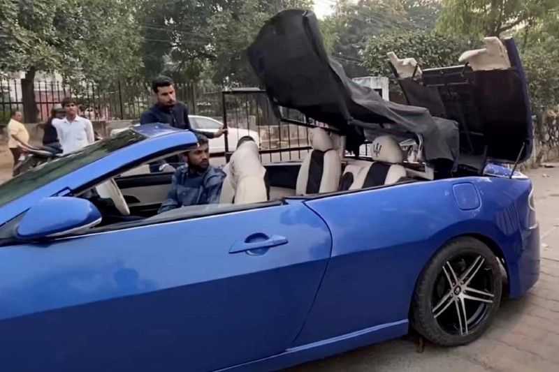 Несуразная копия Maserati GranCabrio на деле оказалась японским седаном