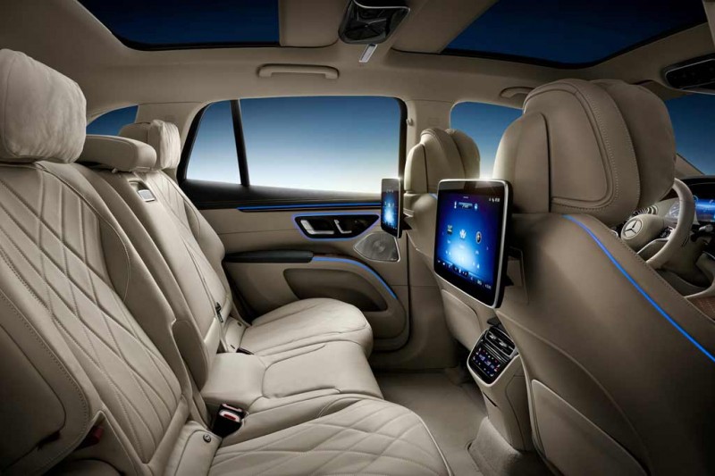 Немцы рассекретили салон электрического кроссовера Mercedes-Benz EQS SUV 5 Немцы рассекретили салон электрического кроссовера Mercedes-Benz EQS SUV