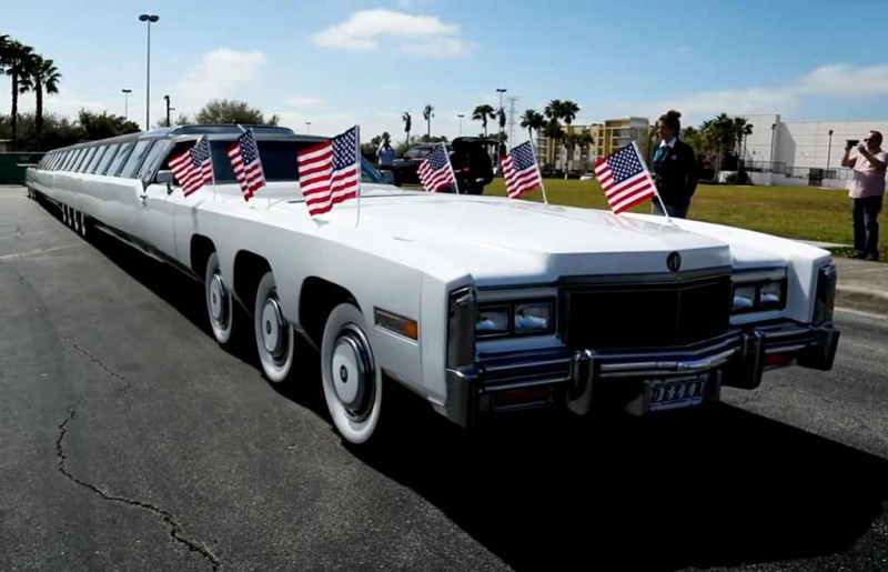 American Dream: самый длинный в мире лимузин с вертолетной площадкой и полем для гольфа