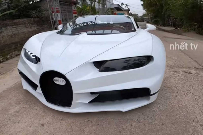 Похож на настоящий: вьетнамские умельцы за год построили самодельный Bugatti Chiron 2 Похож на настоящий: вьетнамские умельцы за год построили самодельный Bugatti Chiron