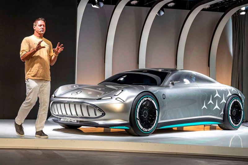 Mercedes Vision AMG: немцы показали грядущего конкурента седану Porsche Taycan
