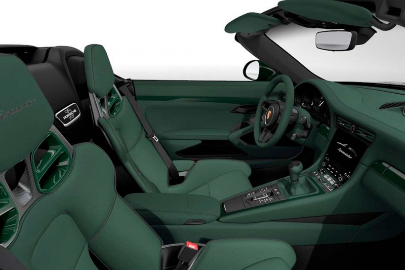 Полностью зеленый Porsche 911 Speedster (991.2) от Porsche Exclusive Manufaktur