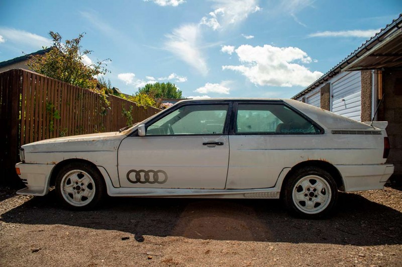Простоявший почти 30 лет в гараже ржавый Audi Quattro Turbo 1982 выставили на торги