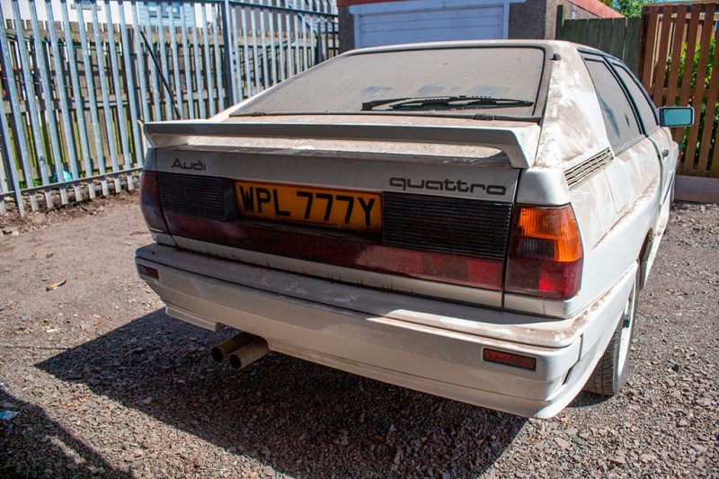 Простоявший почти 30 лет в гараже ржавый Audi Quattro Turbo 1982 выставили на торги 3 Простоявший почти 30 лет в гараже ржавый Audi Quattro Turbo 1982 выставили на торги