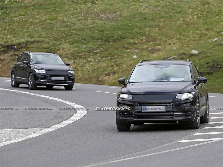 Volkswagen Tiguan третьего поколения впервые замечен на тестах