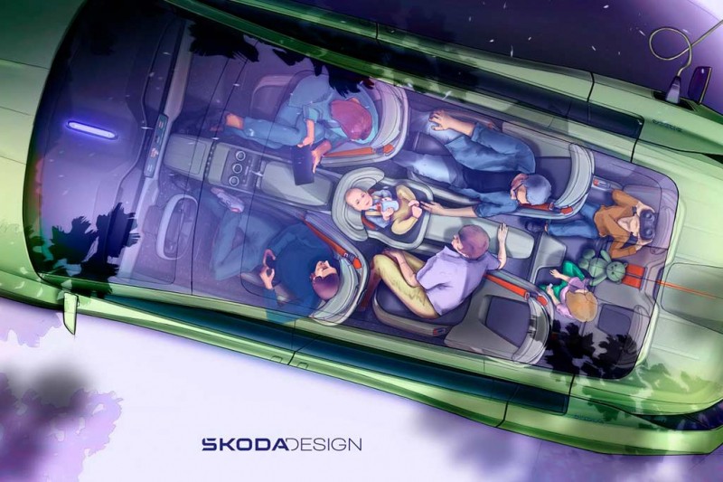 Концептуальный кроссовер Skoda Vision 75 продемонстрировал новый фирменный дизайн