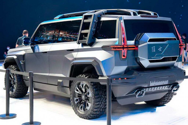 Китайцы показали 1 088-сильный электрический вездеход Mengshi M-Terrain