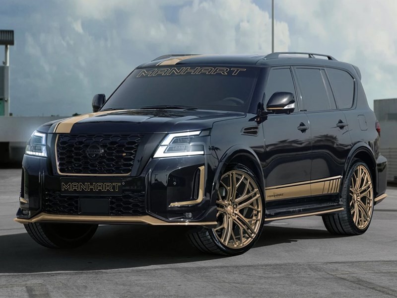В ателье Manhart разработали золотой Nissan Patrol