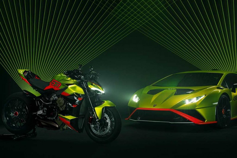 Представлен эффектный мотоцикл Ducati в стиле суперкара Lamborghini Huracan STO