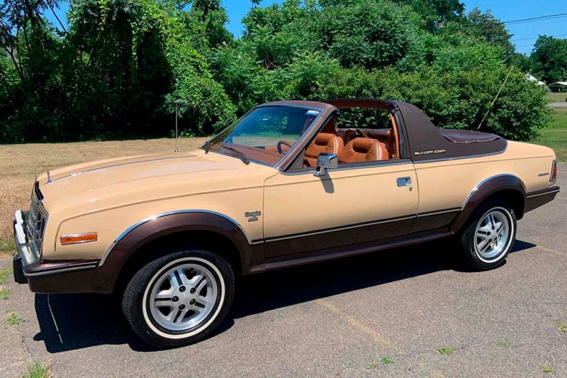 На торги выставлен редкий «вседорожный» кабриолет AMC Eagle Sundancer Limited 1981