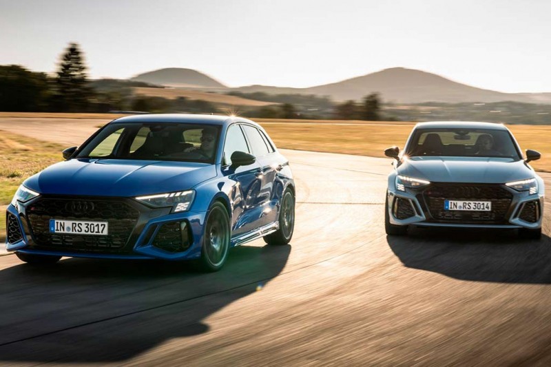 Audi RS3 performance edition: модификация с увеличенной до 300 км/ч максималкой