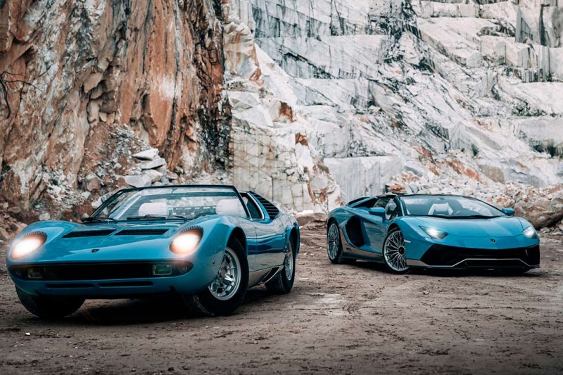 Последний Lamborghini Aventador LP 780-4 Ultimae стилизовали под родстер Miura